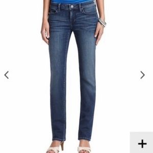 Loft Modern Straight Leg Blue Jeans Medium Rinse EUC 10